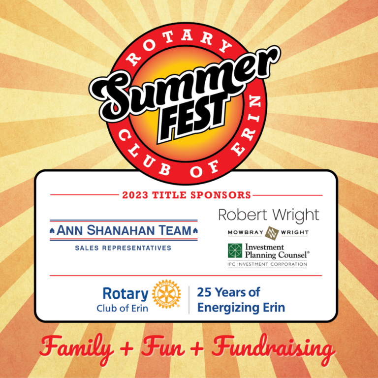 Summerfest 2023 Rotary Club of Erin